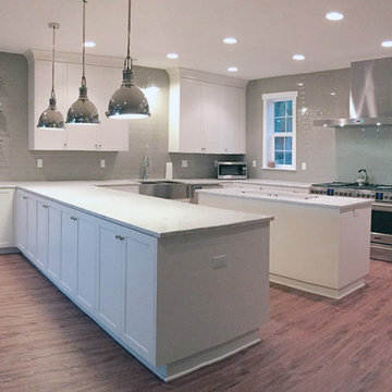 Saunders Family Classic Gray & White Kitchen: Ft. Proline PLFW 755 Range Hood
