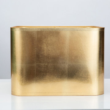 Couture Lamps Modern Glam 14/14x14/14x10" Square Gold Foil Shade