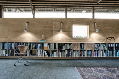 Inspiration for a scandinavian home office remodel in Aalborg