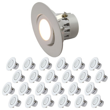 4" LED Adjustable Rotating Downlight 10W, Soft White 3000k, 24-Pack