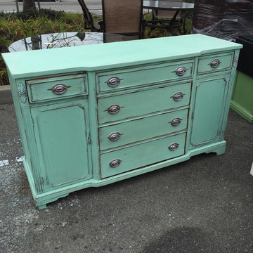 A restored buffet we did.