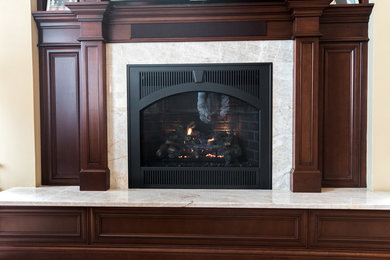 Living room - living room idea in Chicago