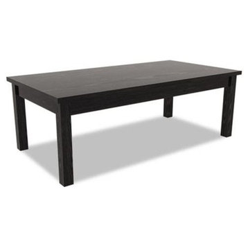 Alera Valencia Series Occasional Table, Rectangle, 47-1/4"X20"X16-3/8", Black