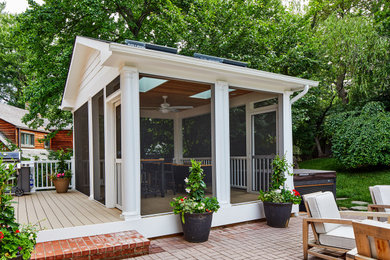 Inspiration for a transitional exterior home remodel in DC Metro