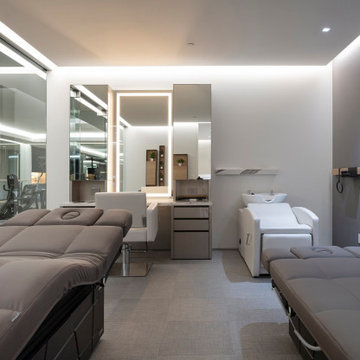 Serenity Indian Wells modern mansion luxury home beauty salon & massage room