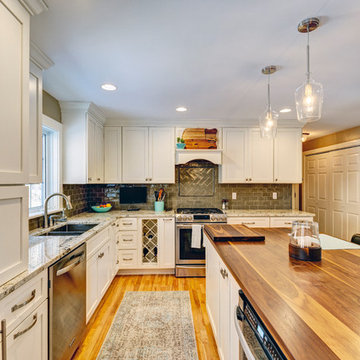 White Shaker Beauty featuring Candlelight Cabinetry