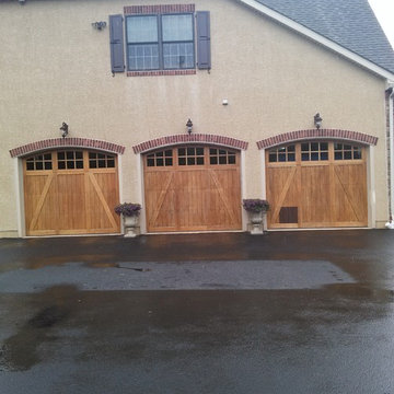 Strip and Stain Garage Doors and Paint Shutters