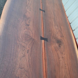 Live Edge Walnut Nakashima Style Table - Dining Tables