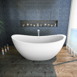 Aquatica Purescape 171 Freestanding Solid Surface Bathtub - Bathtubs