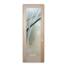 Interior Door, Arcos, 3D Painted Gluechip, Douglas Fir, 30x84", Right/Pull