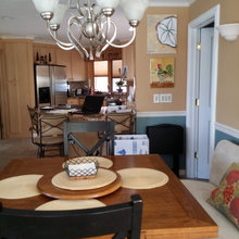 dining/kitchen area