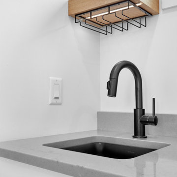 Modern New Home - Wine Glass Floating Shelf