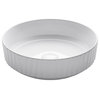 Viva Ceramic Round Vessel Bathroom Sink, White