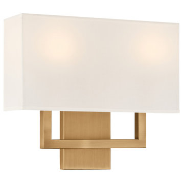 Mid Town LED Wall Sconce, Antique Brushed Brass