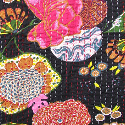 quilted tapestry &ndash; black - Quilts And Quilt Sets