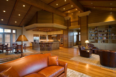 Mountain style living room photo in Other