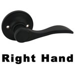 Designers Impressions - Kingston Dummy Lever, Matte Black, Right-Hand - Designers Impressions is a customer-focused brand dedicated to providing the finest quality decorative door hardware, door knobs, and door levers at competitive prices. Nothing on the market provides better value than Designers Impressions branded products.