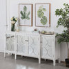 Magnus 72" Mirrored Credenza, White