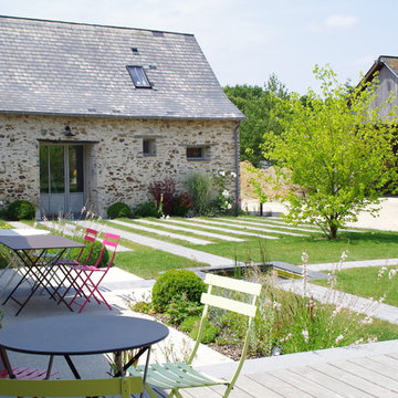 Contemporain Terrasse Et Patio