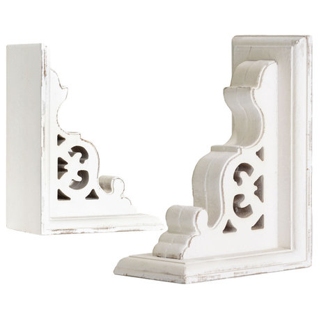 American Art Decor Heavy Duty Wood Bookends for Books/CDs/Vinyls/Magazines