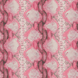 Snake Wallpaper in Red by Brett Design - Wallpaper