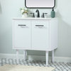 30" Single Bathroom Vanity, White, Vf48030Mwh