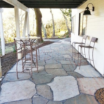 Flagstone patio