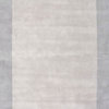 Simplicity Hand-Tufted Border Rug, Gray, 6'x9'