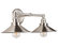 Andante 2 Light Industrial Wall Sconce with LED Bulbs, Brushed Nickel