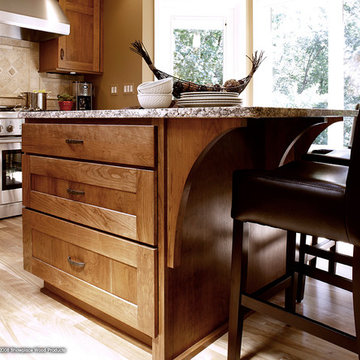 Door style: Pendleton W | Species: Cherry | Finishes: Truffle and Coffee