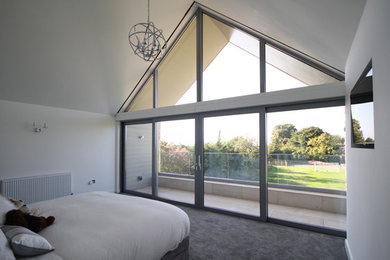 Gable windows with concealed blinds