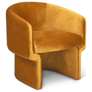 Metro Jessie Accent Chair, Mustard Upholstery