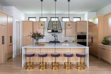 Inspiration for a contemporary kitchen remodel in Dallas