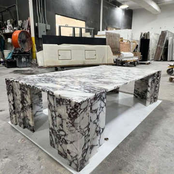 Custom Made Calacatta Viola Coffee Table