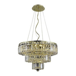 Elegant Lighting - Elegant Lighting 2036D20G/EC Chandelier Maxim - Chandeliers