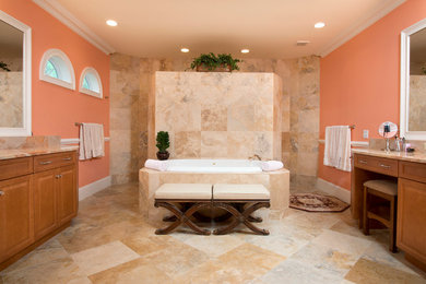 Inspiration for a tropical bathroom remodel in Atlanta