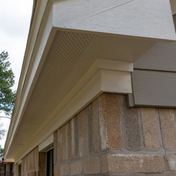 Full Hardie Plank Re-side with Sherwin Williams Emerald Paint