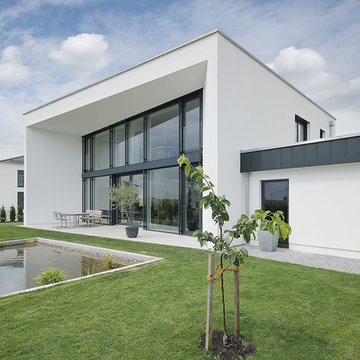 modernes Holzhaus als KFW 40+ Haus