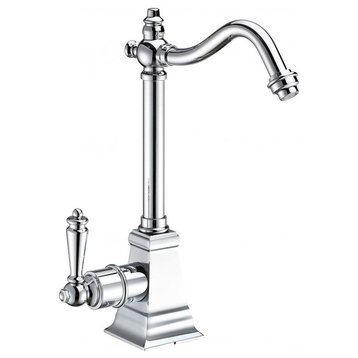 Whitehaus WHFH-H2011-C Chrome Instant HotWater Faucet w Self Closing Handle