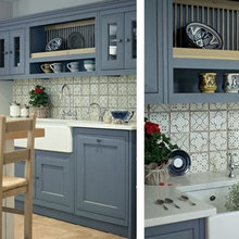 Cuisine bleue et blanche