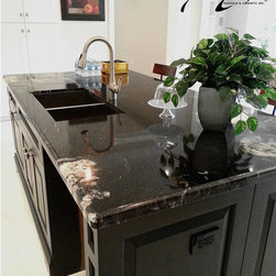 Granite Countertop - Titanium - Kitchen Countertops