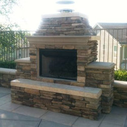 Backyard BBQ Island - Fire Pits