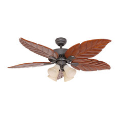 50 Most Por Tropical Ceiling Fans For 2019 Houzz 52 Punta Cana Bronze Indoor 4 Light Ceiling Fan With Remote Control