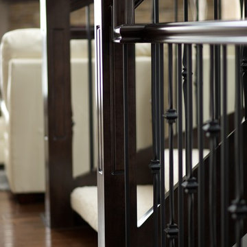 180 degree open rise stair