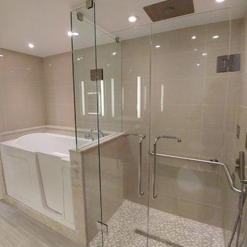 Condominium Washroom renovation Handicap accessible