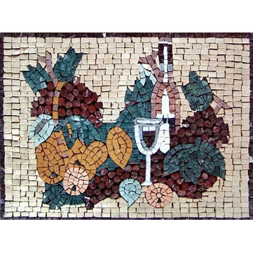 Mosaic Kitchen Backsplash, Opaco, 15"x23"