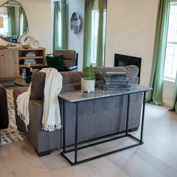 Living Room with Functional Sofa Table Styling