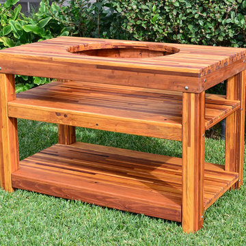 Outdoor Table with Built In Grill