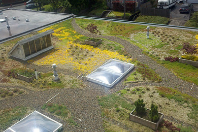 Inspiration for a contemporary exterior home remodel in Portland