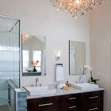 Modern Eclectic Master Bathroom- North Wales, PA